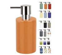 Spirella Tube Stoneware Soap Dispenser, Orange