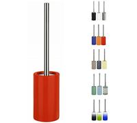 Spirella Tube Stoneware Toilet Brush, Red