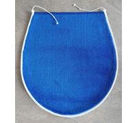 Spirella Uni Electric Blue Toilet Seat Cover 47x50 Cm. Pile Height: 10Mm