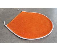 Spirella Uni Mandarin Orange Toilet Seat Cover 47X50 Cm. Pile Height: 10Mm