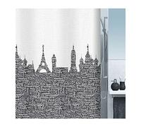 Spirella Urban Textile Shower Curtain 120 x 200 cm Black