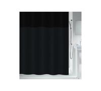 Spirella Urbanko Polyester Shower Curtain 180 x 200 cm Black