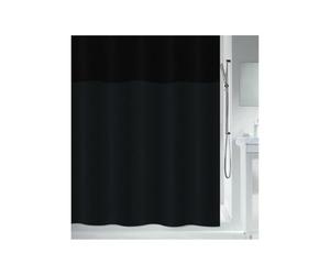 Spirella Urbanko Polyester Shower Curtain 180 x 200 cm Black