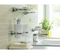 Spirella Wall Accessory Fjord Glass 1213702, White, Standard