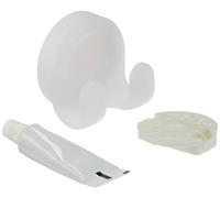 Spirella Wall Accessory Frosty White Double Hanger 1217367, White, Standard