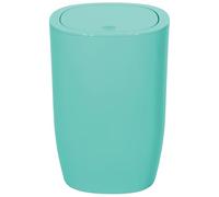 Spirella Waste Bin Bathroom Accessories, Polystyrene, 25 x 17 x 17 cm, Polystyrene, mint, 25 x 17 x 17 cm