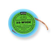 Spirig WICK2.2-1.5 3S-Wick Desoldering Braid, Width 2.2 mm on 1.5 m, Antistatic Coil