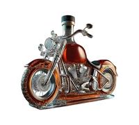 Spirit Aerator - 750ml Beverage Carafe, Motorbike Shape Crafted Glass Artwork, Artistic Mantel Ornament | Bourbon Rum Enthusiasts for Home Saloon Tabletop Display Showcase Father Day Granddad