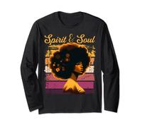 Spirit and Soul Retro Vintage African American Women's Long Sleeve T-Shirt