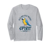 Spirit Animal Blue-and-Gold Macaw Long Sleeve T-Shirt