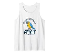 Spirit Animal Blue-and-Gold Macaw Tank Top
