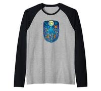 Spirit Animal Full Moon Celestial Divine Goddess Nature Raglan Baseball Tee