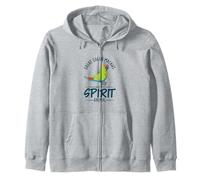 Spirit Animal Great Green Macaw Zip Hoodie