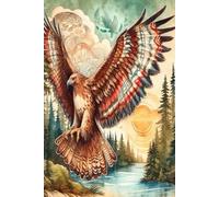 Spirit Animal Hawk Journal: Gift Idea with Indigenous, Aboriginal, Native American Design