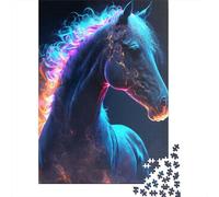 Spirit Animal Horse Puzzle Jigsaws 1000 Pieces for Adults & Teenager Age 12 Years Up Christmas Eve Gifts 1000pcs (75x50cm)