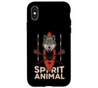Spirit Animal Kayak Cross Wolf Case for iPhone X/XS