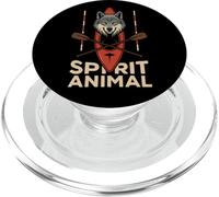 Spirit Animal Kayak Cross Wolf PopSockets PopGrip for MagSafe