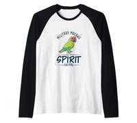 Spirit Animal Military Macaw Raglan Baseball Tee