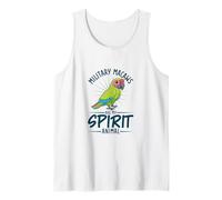 Spirit Animal Military Macaw Tank Top