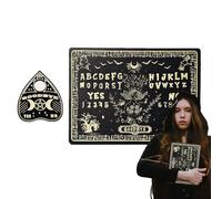 Spirit Board Decoration Wooden Fortune Telling Tools Talking Ghost Board for Home Bedroom Halloween Holidays and Family Parties