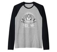 Spirit Board Esoteric Spooky Paranormal Phenomena Raglan Baseball Tee