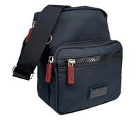 Spirit Cabot Eco Friendly Polyester Waterproof Crossbody -Lightweight - Travel Bag - Multiple Sections & Adjustable Strap - Small Size (Midnight Blue/Burgundy Zips)