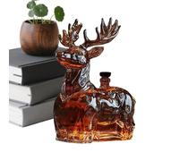 Spirit Decanter - 120 ml Deer Bottle | Whiskey Decanter Off, Liqueur Holder | For Party, Vodka, Brandy, Tequila, Drinkable, Men, Dad, Boyfriend, Christmas, Birthday