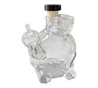 Spirit Decanter - Clear Turtle Glass Bottle, Animal Shaped Spirits Container, Decorative Bar Accessory, Elegant Server for Dad, Birthday, Christmas, Wine, Vodka, Tequila