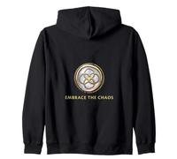 Spirit Element Symbol Embrace the Chaos Zip Hoodie