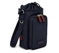 Spirit Emerson Water Bottle Carrier Bag, Midnight Blue/Burgundy Zips