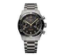 Longines Mens Black L3.821.1.53.6 Spirit Flyback Titanium Automatic Watch 1 Size