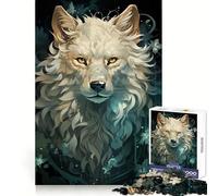 Spirit Fox White Jigsaw Puzzles 1000 Pieces for Adults Boost Recall Relax Mind Accurate Edge Santa Wish List 38x52cm