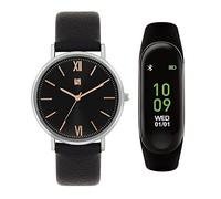 Spirit Gent's Black Strap Watch and Acitivity Tracker Set SPG01-1003-SET