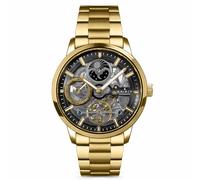 Spirit Gents Gold Plated Sun Moon Automatic Bracelet Watch