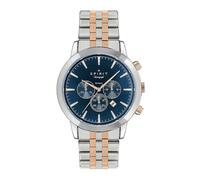 Spirit Gents Polished Silver & Rose Gold Chronograph Bracelet Watch Silver