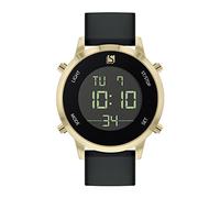 Spirit Gents Silicone Strap Gold Casing Digital Watch ASPG37