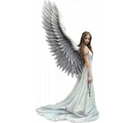 Nemesis Now Spirit Guide Anne Stokes Angel Figurine, White, 24cm, Resin