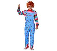 Spirit Halloween Child's Play Adult Seed of Chucky Costume | Officially Licensed Horror Couple Costume, Multicolor, L/XL