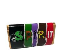 Spirit - halloween Novelty themed funny Chocolate Bar gift. For Birthdays, Christmas, Valentines, Anniversary, Easter, Mothers Day & Fathers Day (One Size, Dark Chocolate)