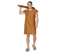 Spirit Halloween The Flintstones Adult Barney Rubble Costume | Officially licensed | Pullover style | Caveman costume, Multicolor, XXL
