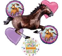 Spirit Horses Riding Free Birthday Party Supplies Galloping Horse Balloon Bouquet Decorations