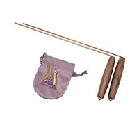 Spirit Hunter Dowsing Rods and Solid Brass Pendulum (Coated with Blue) Kit - Natural Walnut Handles - 99.9% Copper - Water Divining,Paranormal,Gold,Yes No Questions., Gold,Silver