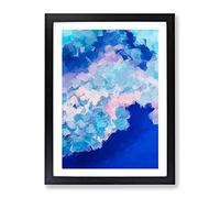Spirit In The Sky Abstract Framed Wall Art Print A2 Black