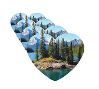 Spirit Island in Lake Car Air Fresheners Cards Set of 4 Pieces Personalized Car Fresheners Gifts for Men Women Auto Aromatherapy Tablets Hanging Scented Cards for Wardrobe Bathroom