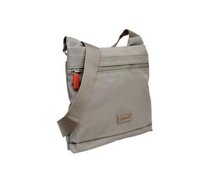 Spirit Lansdown Eco Friendly Polyester Waterproof Crossbody Bag - Lightweight Travel Bag - Multiple Sections & Adjustable Strap - Medium Size - Taupe