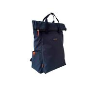 Spirit Large Clifton Roll Top Backpack - Eco Friendly Polyester- Waterproof Lightweight With Multiple Pockets and Adjustable Straps - Travel and Holiday Rucksack (Navy Blue)