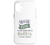 Spirit Lead Me Where My Trust Is Without Borders Case for iPhone 16 Plus