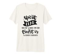 Spirit Lead Me Without Borders Religious Christian Faith Premium T-Shirt