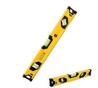 Spirit Level 400mm / 16 Inch - Aluminium Alloy Level Tool with Magnetic Base, 3 Bubble Vials 45° 90° 180°, Shockproof Torpedo Level for Accurate Measuring - Yellow/Black