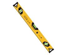 Spirit Level - 600 mm/23.6 Inch High-Precision Magnetic Mini Level, 3 Bubble Levels 45°,90°,180° Shock Proof Torpedo Level with Magnetic Base, Yellow Aluminium Alloy Spirit Level for Home Decor Craft